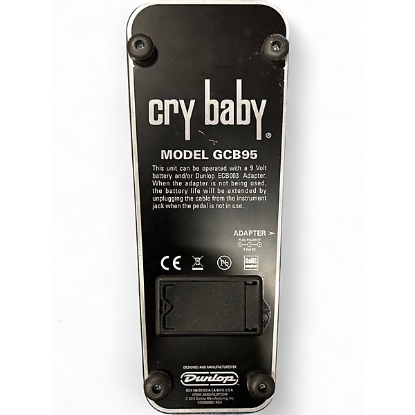 Used Dunlop GCB95 Original Crybaby Wah Effect Pedal