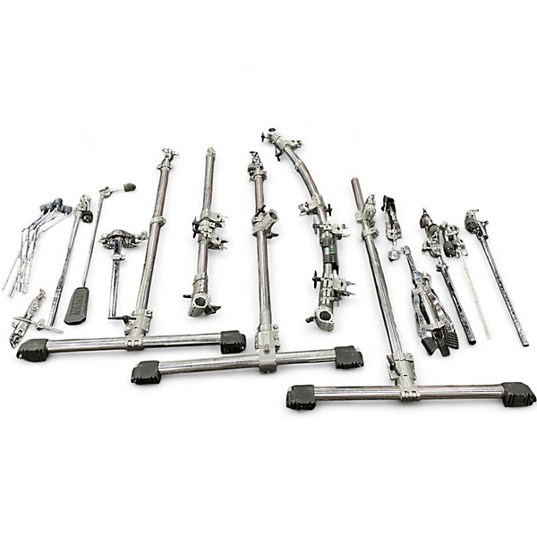 Used TAMA 7 Piece Superstar Classic Metallic Silver Drum Kit