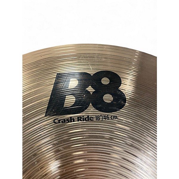 Used SABIAN 18in B8 Crash Ride Cymbal
