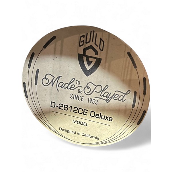 Used Guild D-2612CE Deluxe sunburst 12 String Acoustic Electric Guitar