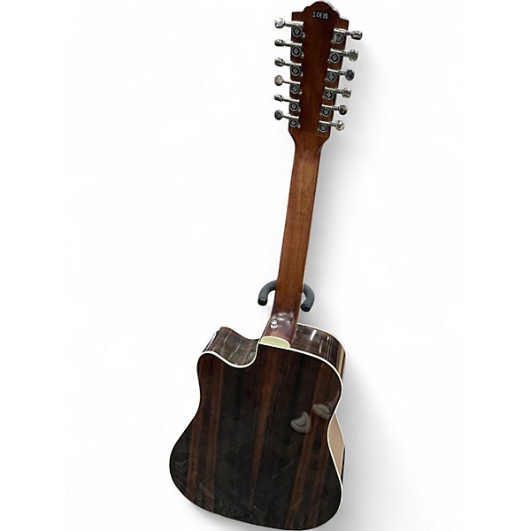 Used Guild D-2612CE Deluxe sunburst 12 String Acoustic Electric Guitar