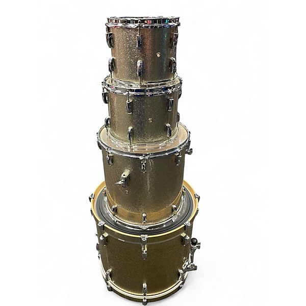 Used Pearl 4 Piece Vision Silver Sparkle Drum Kit