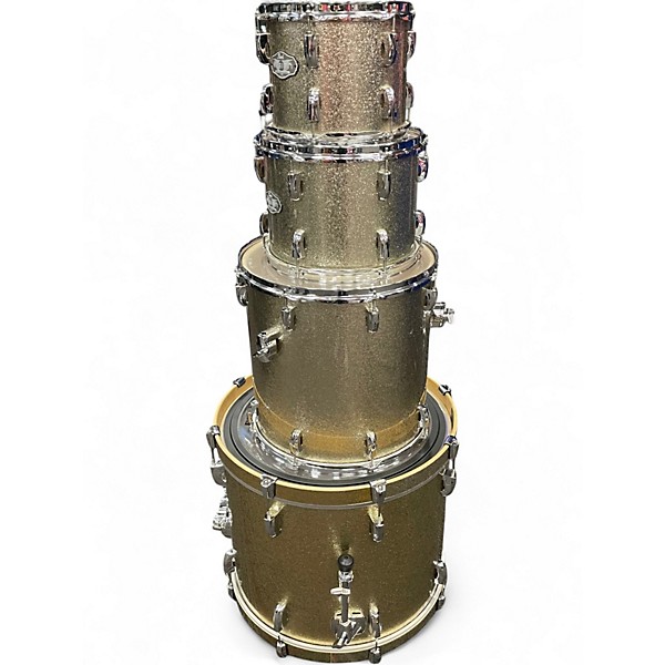 Used Pearl 4 Piece Vision Silver Sparkle Drum Kit