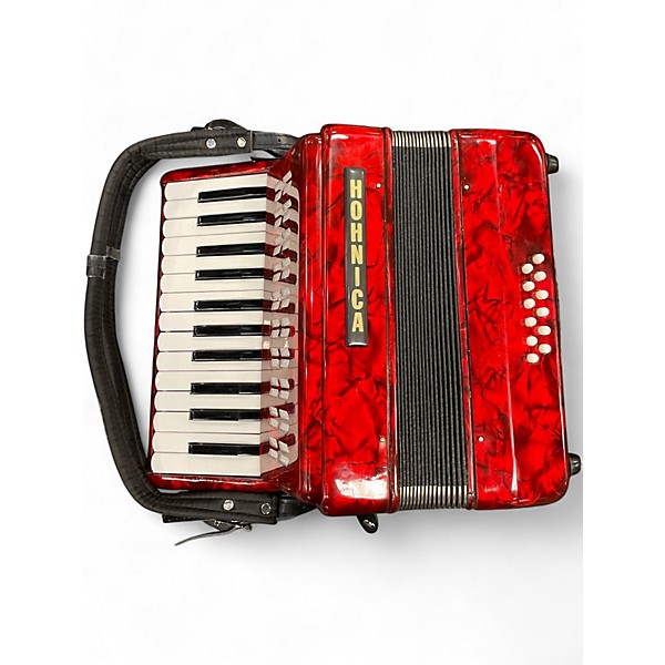 Used Hohner Honica 25 Key 12 Bass Accordion