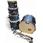 Used Pearl 5 Piece Masters Maple Complete Light Blue Metallic Drum Kit thumbnail
