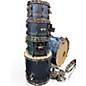Used Pearl 5 Piece Masters Maple Complete Light Blue Metallic Drum Kit