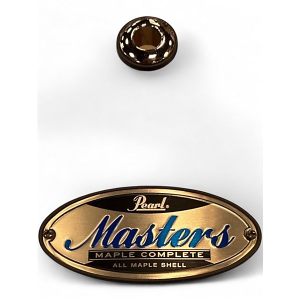 Used Pearl 5 Piece Masters Maple Complete Light Blue Metallic Drum Kit