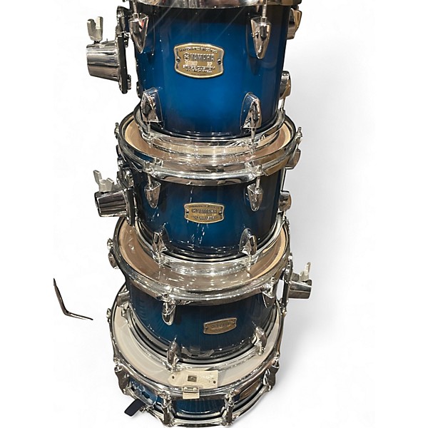 Used 2025 Yamaha 7 Piece Stage Custom Blue Burst Drum Kit