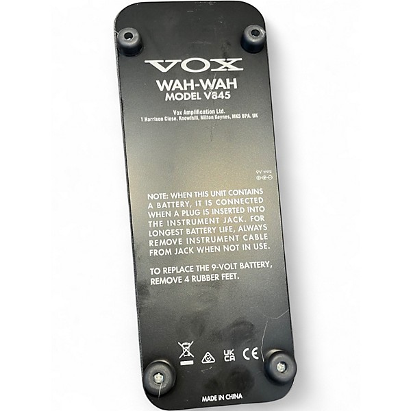Used VOX V845 Classic Wah Effect Pedal