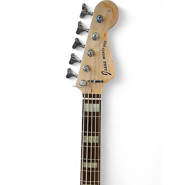 Used Squier Affinity Jazz Bass V 5 String Black Electric Bass Guitar