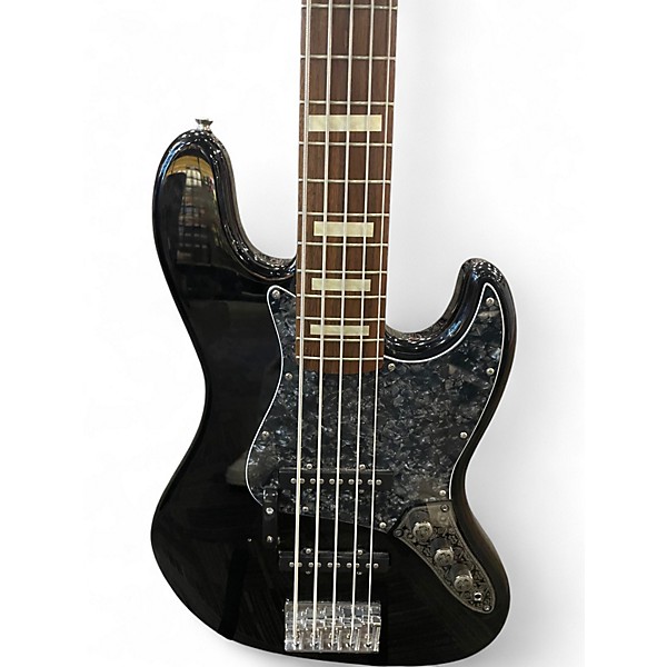Used Squier Affinity Jazz Bass V 5 String Black Electric Bass Guitar