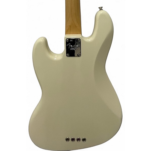 Used Fender American Professional Jazz Bass Olympic White Electric Bass Guitar