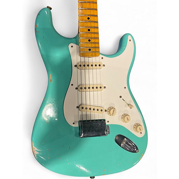 Used Fender LTD 56 STRATOCASTER RELIC Seafoam Green Solid Body Electric Guitar
