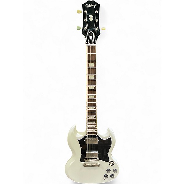 Used Epiphone SG White Solid Body Electric Guitar