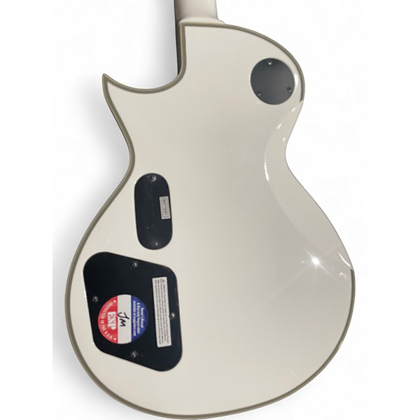 Used ESP LTD James Hetfield Signature Iron Cross Antique White Solid Body Electric Guitar