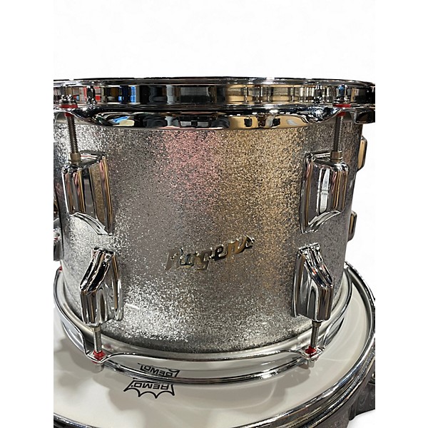 Used Rogers 3 Piece Late 70's Big R Silver Sparkle Drum Kit