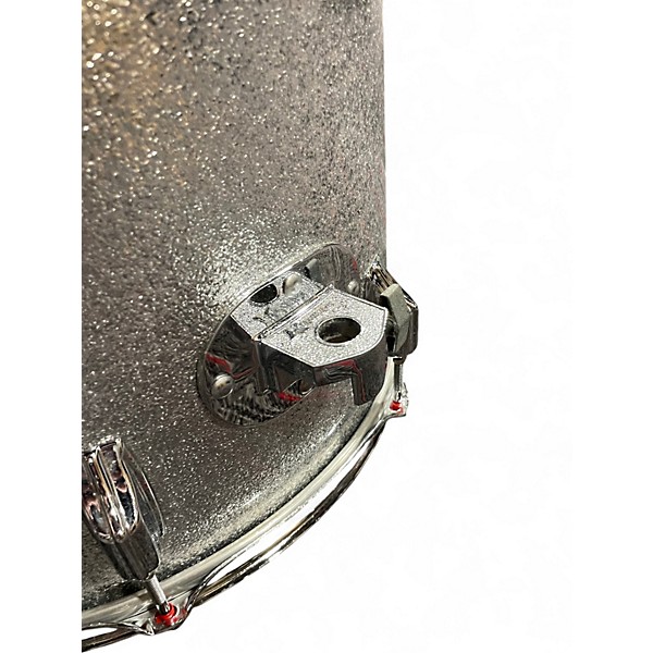 Used Rogers 3 Piece Late 70's Big R Silver Sparkle Drum Kit