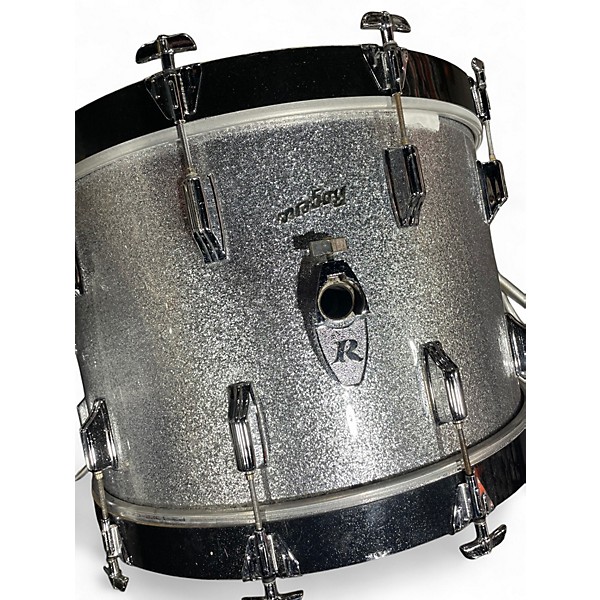 Used Rogers 3 Piece Late 70's Big R Silver Sparkle Drum Kit