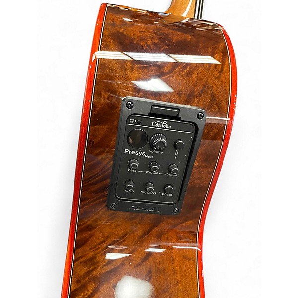 Used Cordoba Fusion 12 Brown Sugar Burst Classical Acoustic Electric Guitar