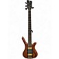 Used Warwick Pro Series Corvette 5 String brown Electric Bass Guitar thumbnail