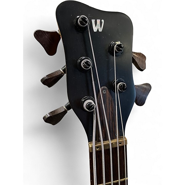 Used Warwick Pro Series Corvette 5 String brown Electric Bass Guitar