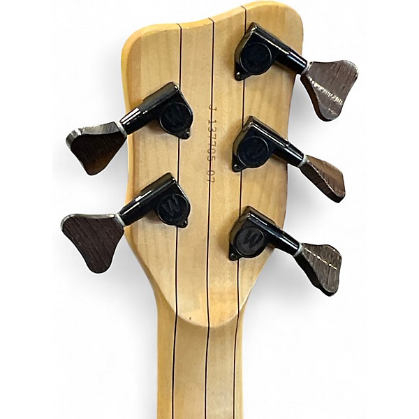 Used Warwick Pro Series Corvette 5 String brown Electric Bass Guitar