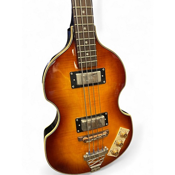 Used Epiphone Viola Sunburst Electric Bass Guitar