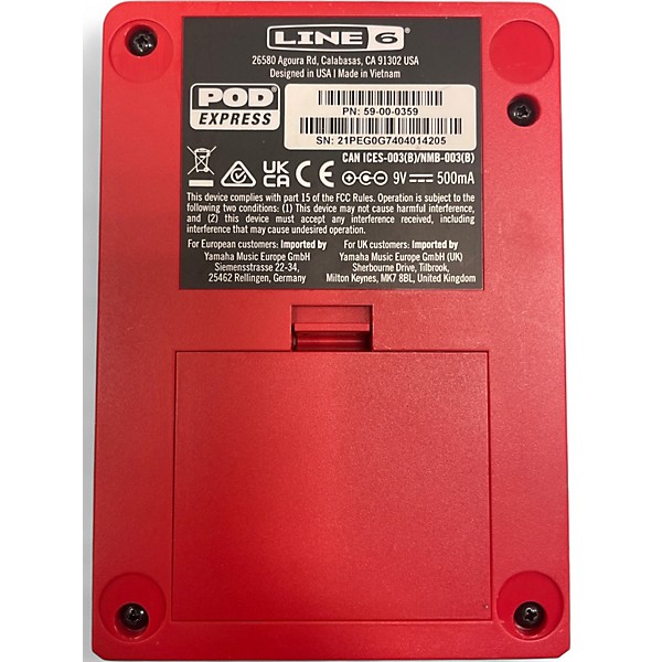 Used Line 6 Pocket Pod Express Amp Modeler Effect Processor