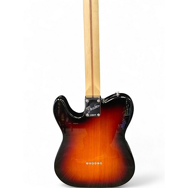 Used Fender American Performer Telecaster Hum 3 Tone Sunburst Solid Body Electric Guitar