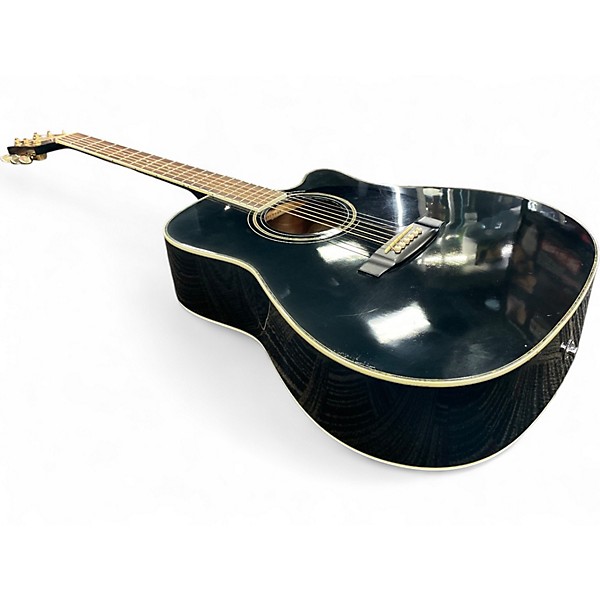 Used Takamine EG334BC Black Acoustic Electric Guitar