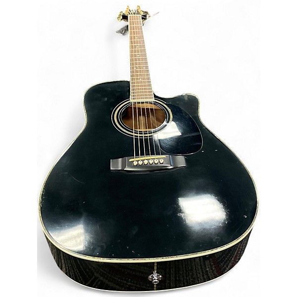 Used Takamine EG334BC Black Acoustic Electric Guitar