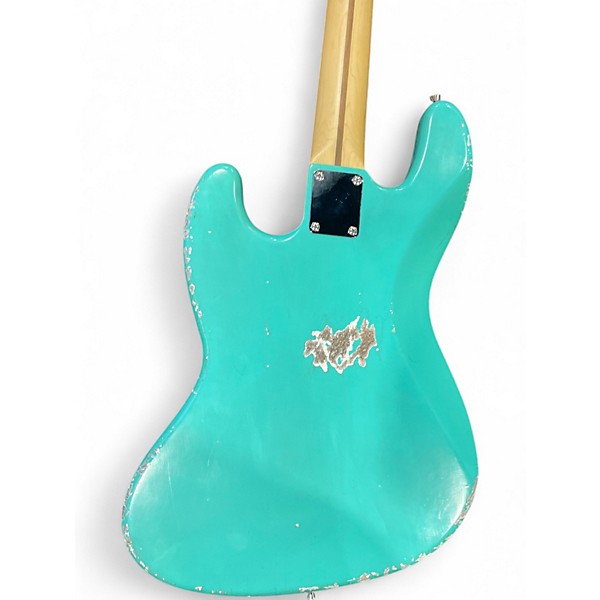 Used Fender Jazz Partscaster Ocean Turquoise Electric Bass Guitar