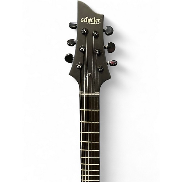 Used Schecter C1 PLATINUM BLACKOUT BLACK Solid Body Electric Guitar