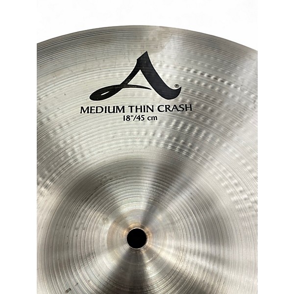 Used Zildjian 18in A Series Medium Thin Crash Cymbal