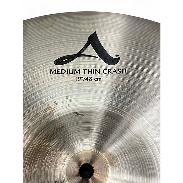 Used Zildjian 19in A Series Medium Thin Crash Cymbal