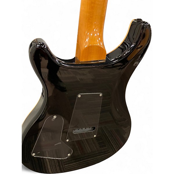 Used PRS SE Custom 24 Trans Black Solid Body Electric Guitar