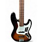 Used Fender Standard Fretless Jazz Bass 3 Color Sunburst Electric Bass Guitar