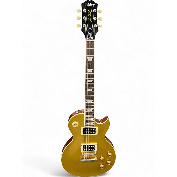 Used Epiphone Slash Victoria Les Paul Standard Gold Top Solid Body Electric Guitar