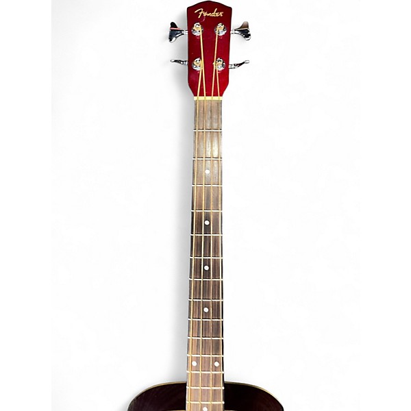 Used Fender BG31 Candy Apple Red Acoustic Bass Guitar