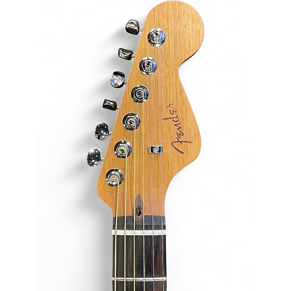 Used Fender Highway Series Parlor Natural Acoustic Electric Guitar