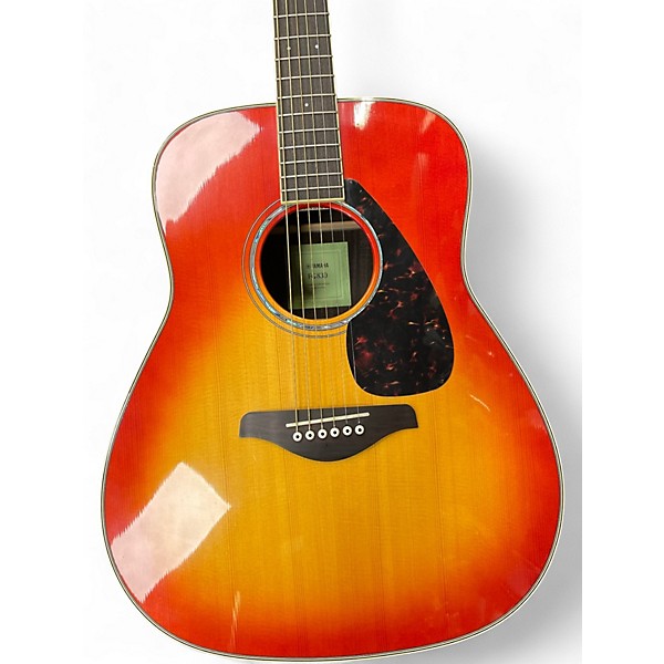 Used Yamaha FG830 Cherry Sunburst Acoustic Guitar