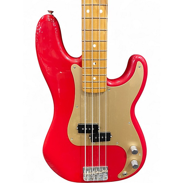 Used 2019 Fender Vintera 50s Precision Bass Dakota Red Electric Bass Guitar