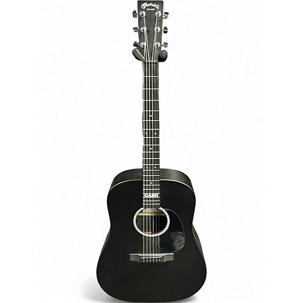 Used Martin johnny cash dx Black Acoustic Electric Guitar