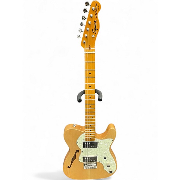 Used Squier Classic Vibe 70s Thinline Telecaster Natural Hollow Body Electric Guitar