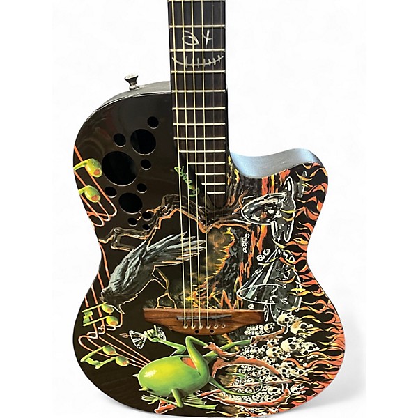 Used Ovation DJA34BY DJ Ashba Boneyard Limited Acoustic Electric Guitar