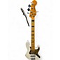 Used Fender American Ultra Jazz Bass V Pearl White Electric Bass Guitar thumbnail