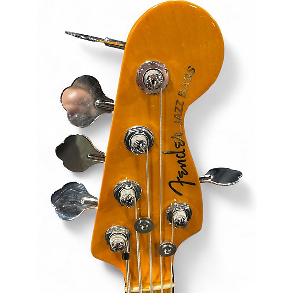 Used Fender American Ultra Jazz Bass V Pearl White Electric Bass Guitar