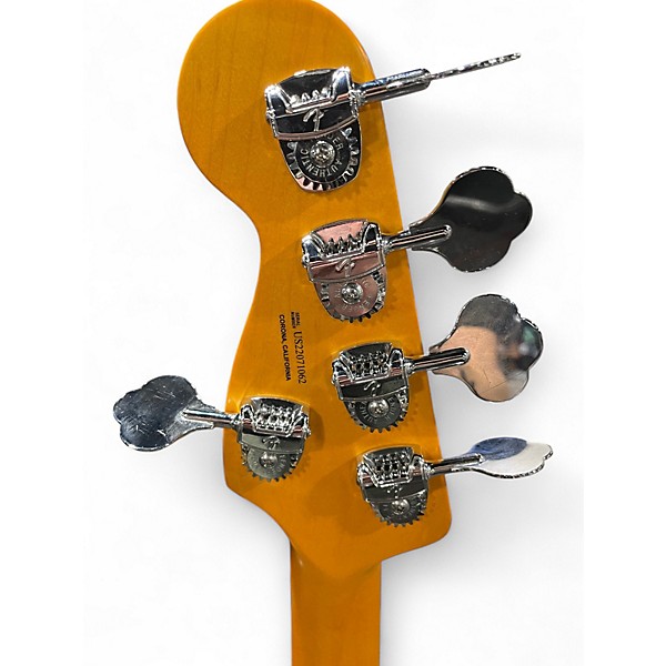 Used Fender American Ultra Jazz Bass V Pearl White Electric Bass Guitar