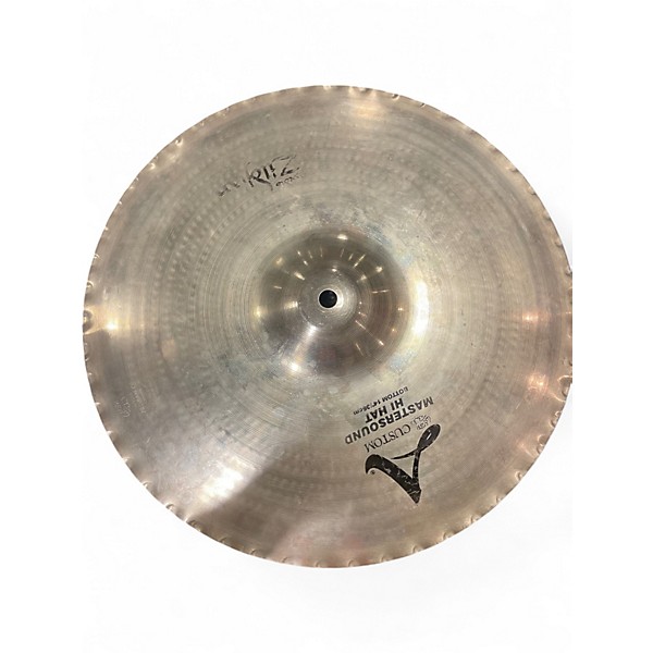 Used Zildjian 14in A Custom Mastersound Hi Hat Pair Cymbal