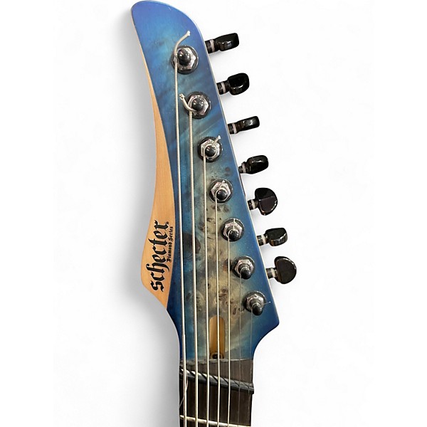 Used Schecter Guitar Research Omen 7 SKY BURST Solid Body Electric Guitar